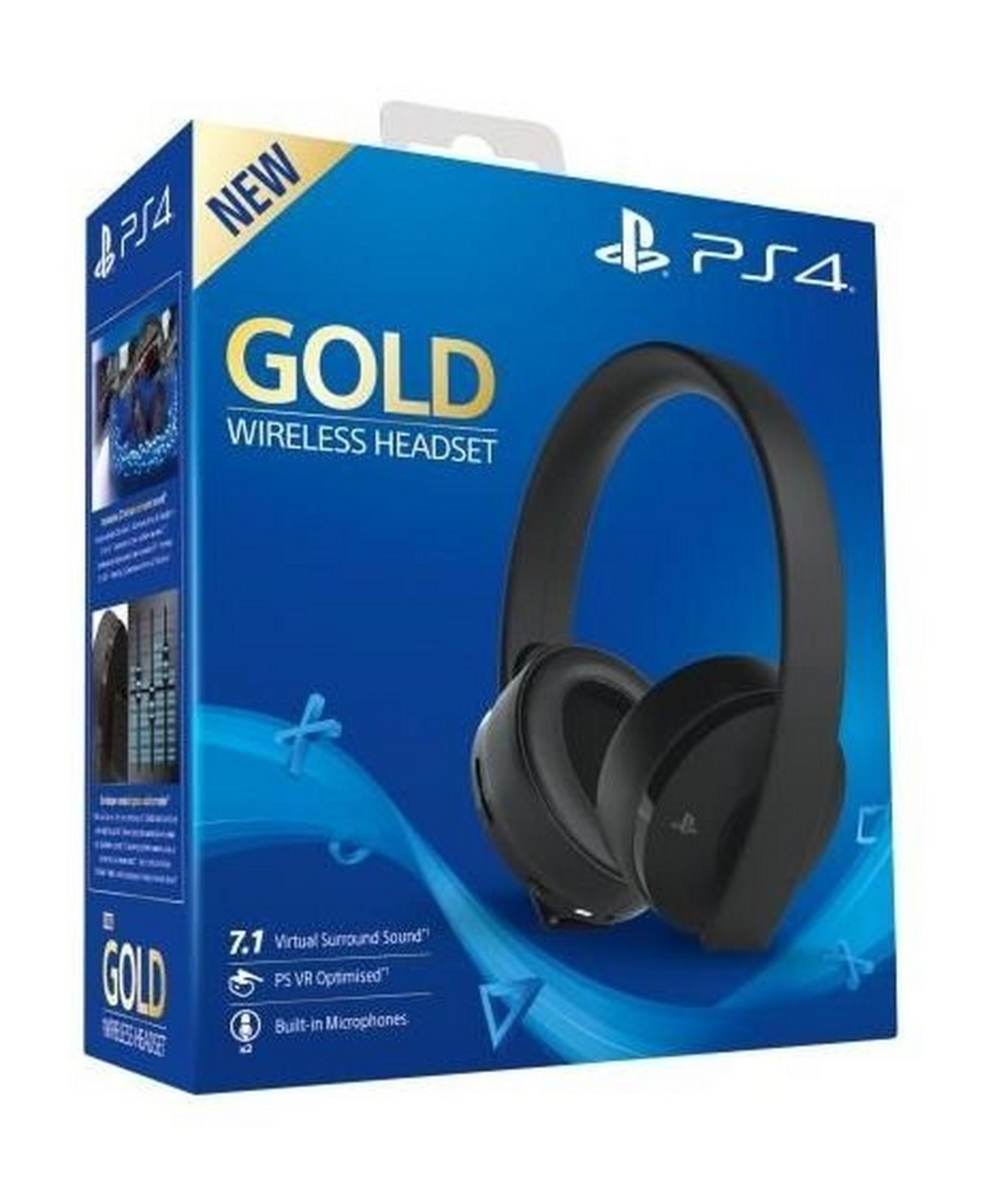 Sony PlayStation Gold Wireless Headset (CUHYA-0080) - Black