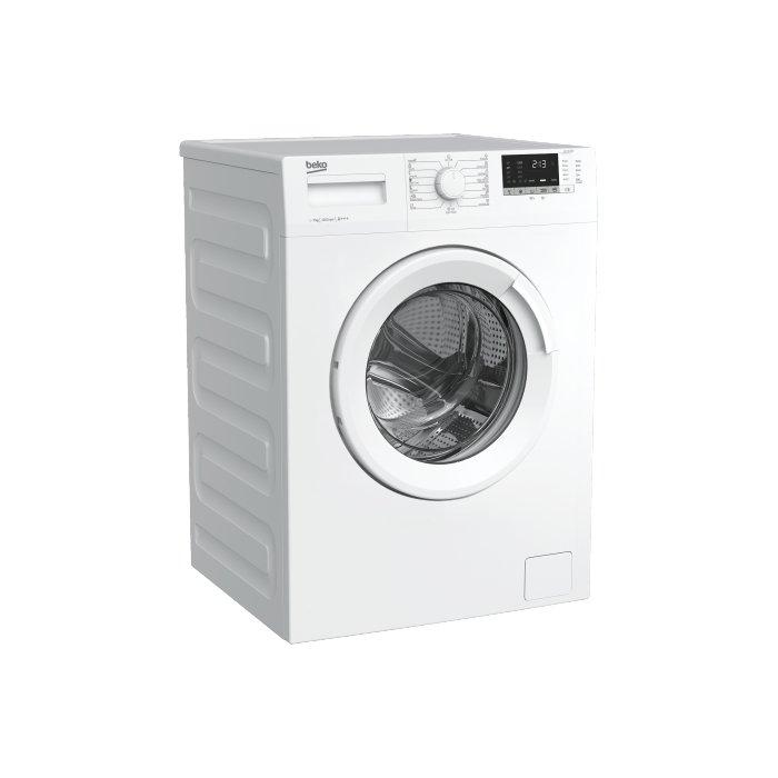 غسالة غسالة تعبئة أمامية بيكو، سعة 7 كجم، 1200 دورة في الدقيقة، 15 برنامج، WTV7612BW - ابيض