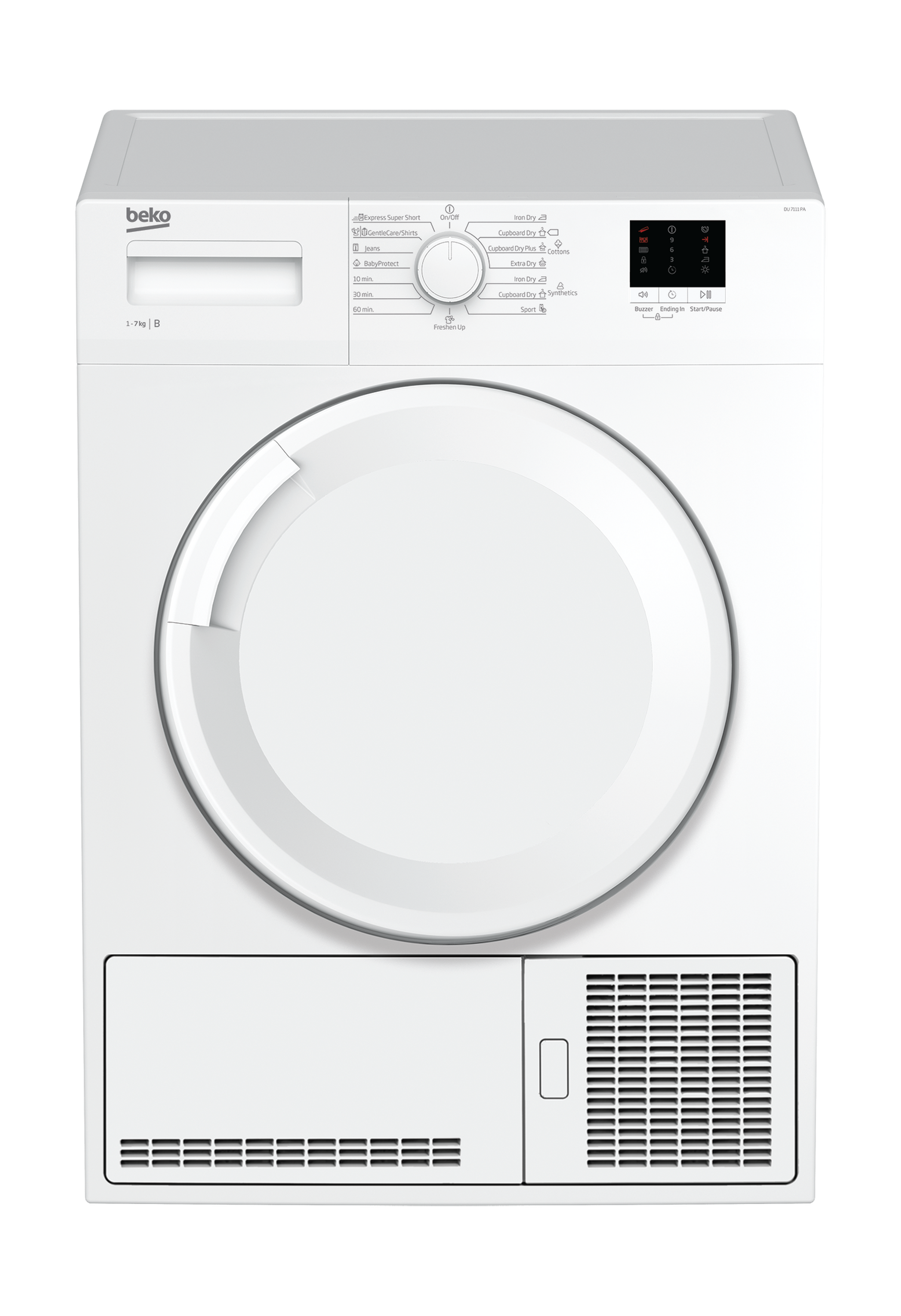 Beko 7KG Front Loading Freestanding Condenser Dryer (DTGC7000W) - White