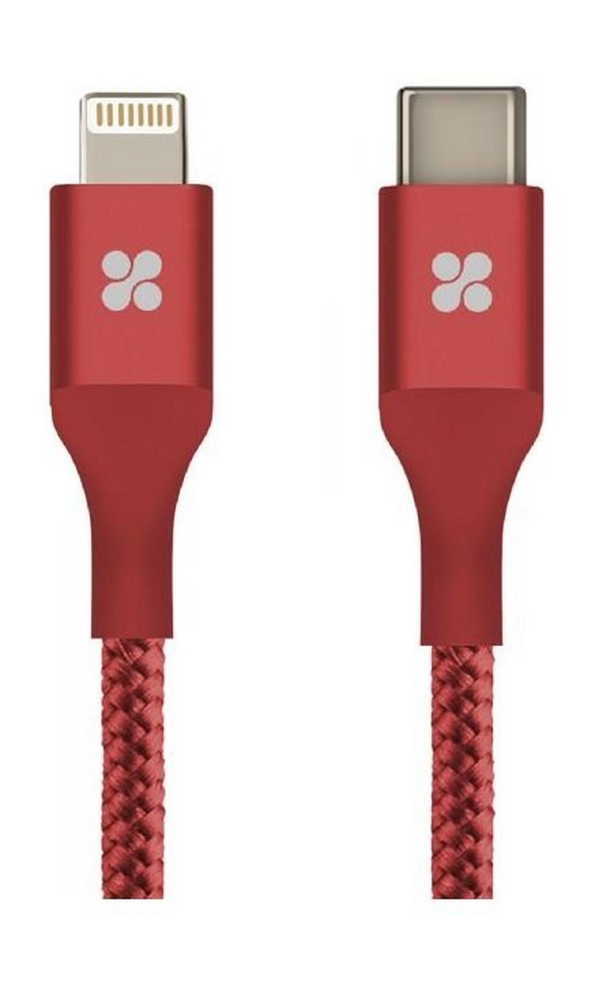 Promate UNILINK-LTC USB-C to Lightning Cable 1.2M - Red