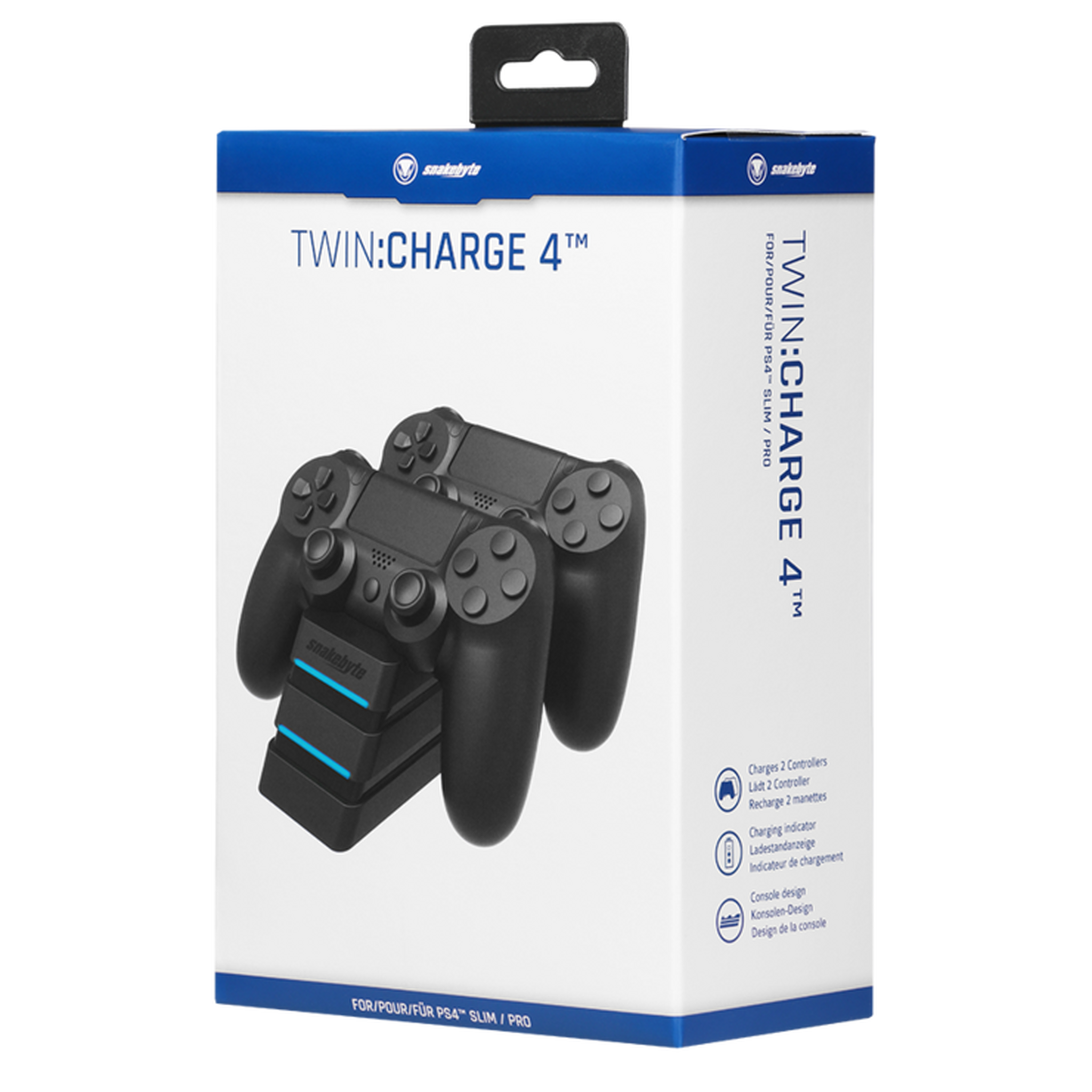 Snakebyte Twin Charge 4 Docking Station for Playstation 4 Dualshock Controller
