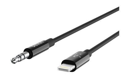 Belkin Lightning &  3.5 mm Audio Cable Connector (AV10172BT06) - Black
