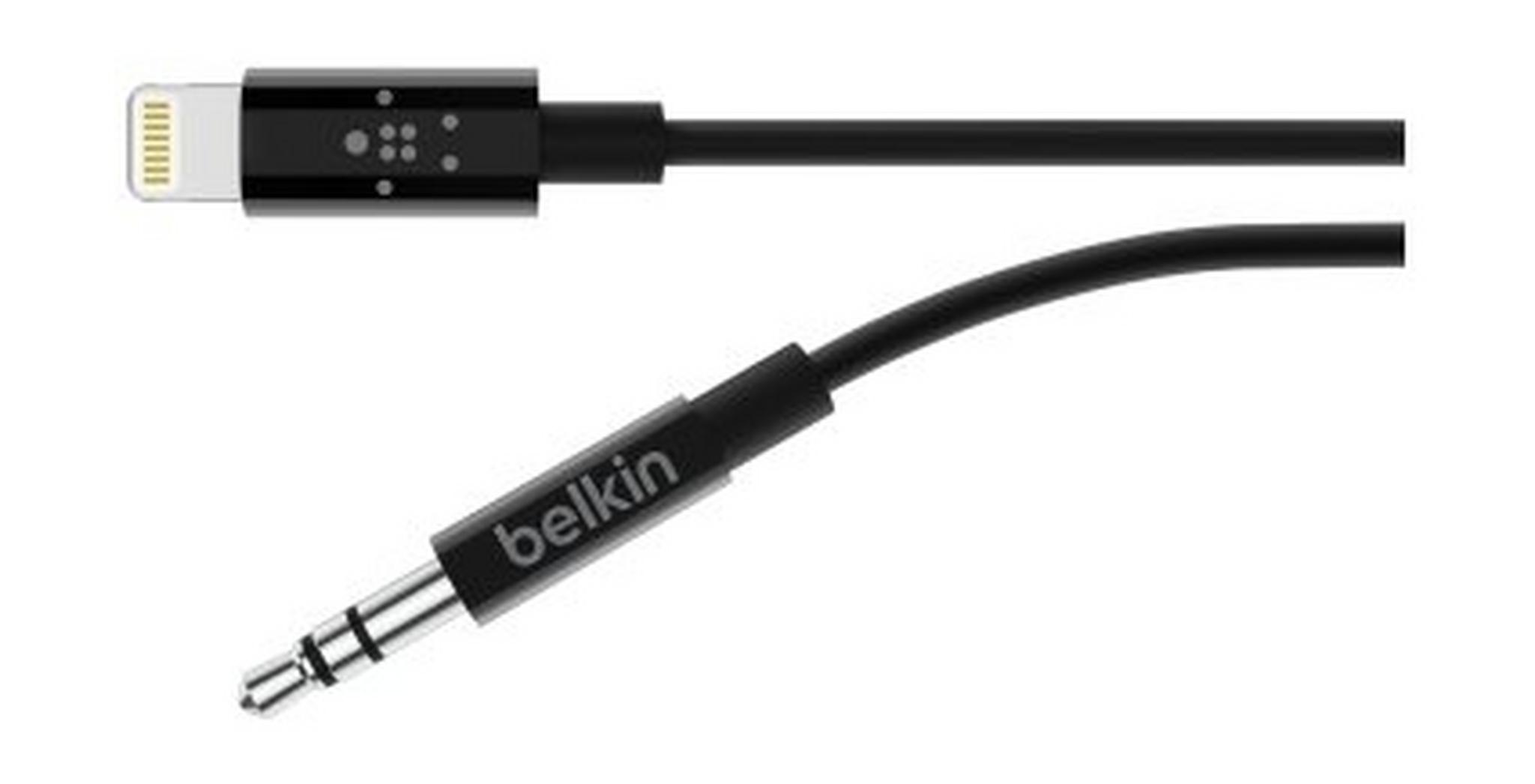 Belkin Lightning &  3.5 mm Audio Cable Connector (AV10172BT06) - Black