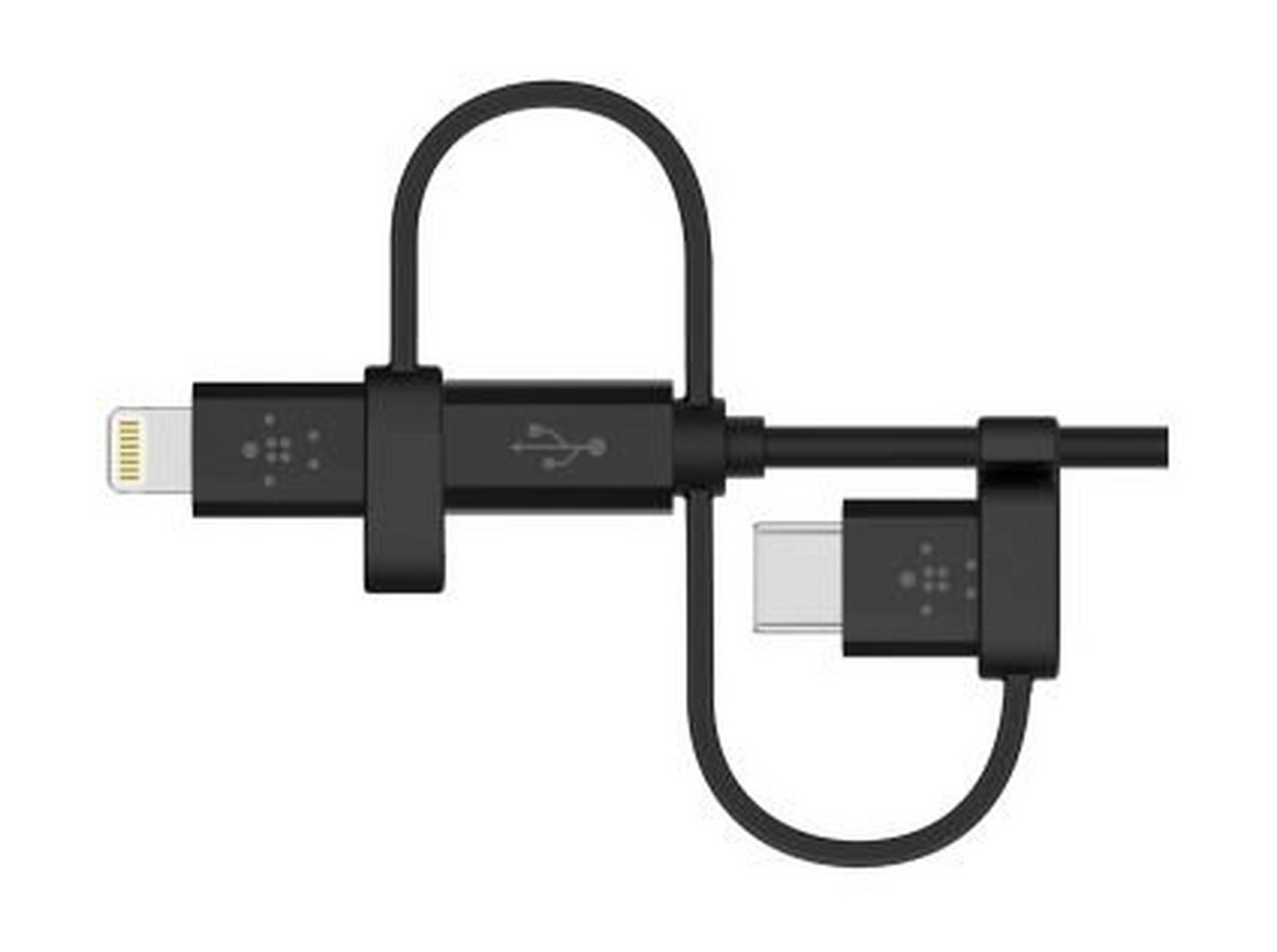 Belkin Universal Cable with Micro-USB, USB-C and Lightning Connectors