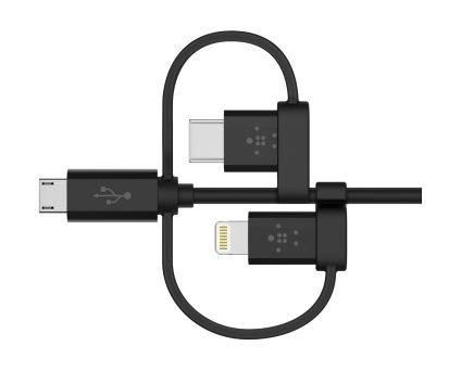 Belkin Universal Cable with Micro-USB, USB-C and Lightning Connectors