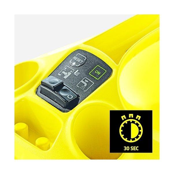 مكنسة بخار كهربائية الكل في واحد إس سي ٣ إيزي فيكس من كارشر ، قدرة 1900 واط، سعة 1 لتر - أصفر