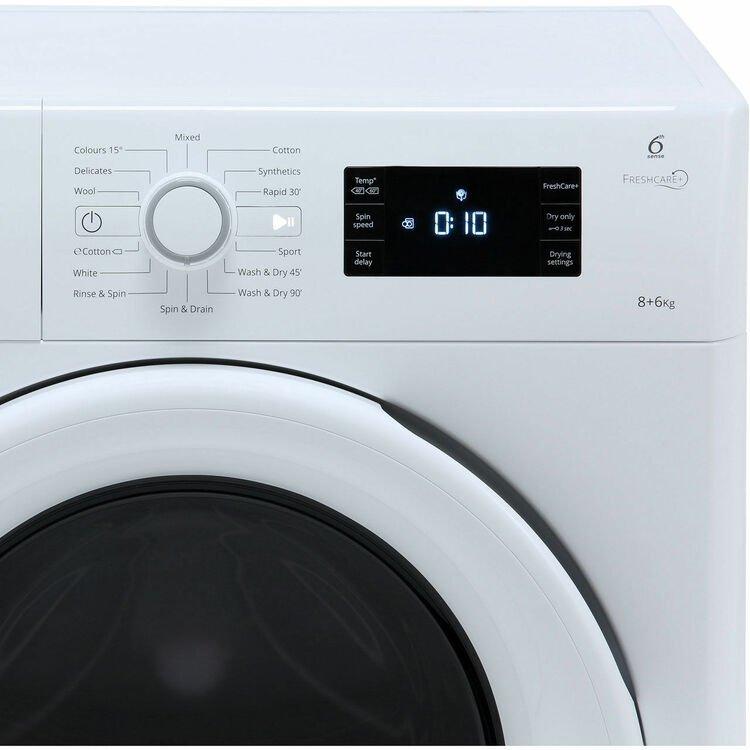 Whirlpool  Front Load Washer Dryer 8 kg Washing Capacity and 6Kg Drying Capacity  FWDG86148W - White