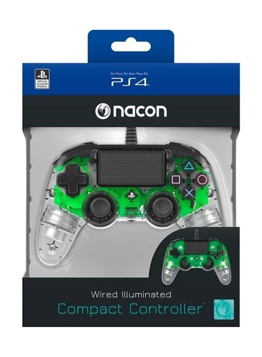 Bigben Nacon PS4 Wired Compact Controller - Green