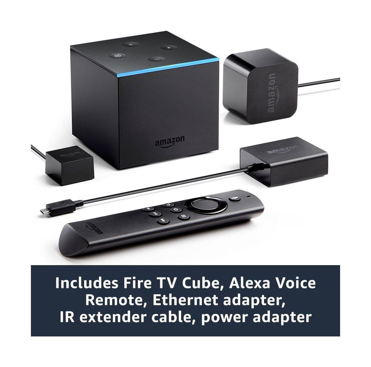 Amazon Fire TV Cube Handsfree with Alexa Streaming Media Player
