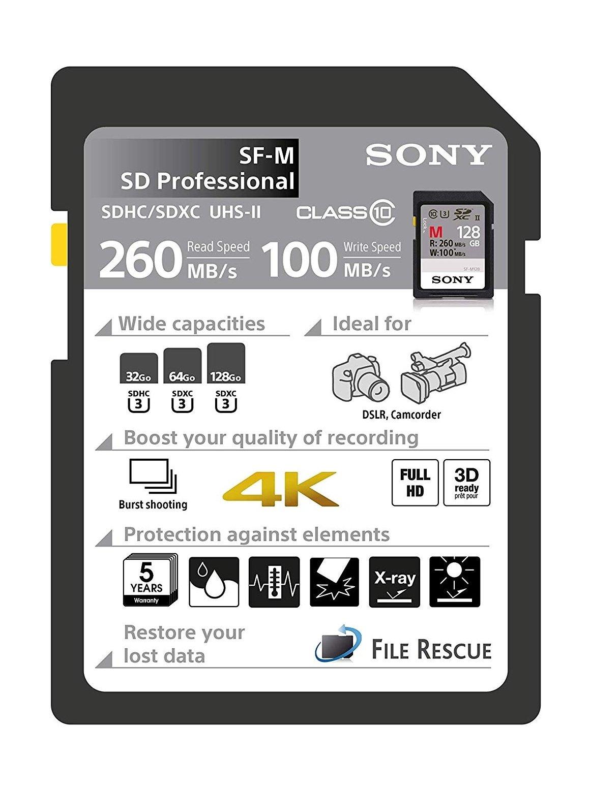 Sony 32GB UHS-II SD CL10 Memory Card