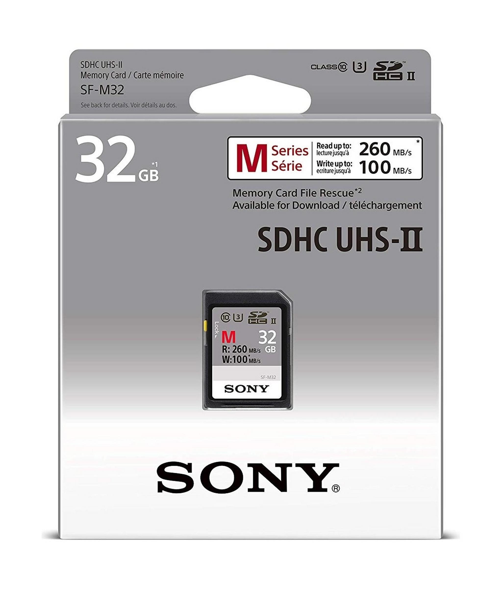 Sony 32GB UHS-II SD CL10 Memory Card