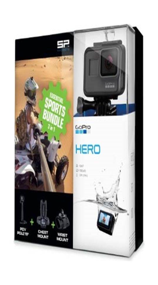 كاميرا جو برو هيرو + مجموعة الأساسيات الرياضية لكاميرا جو برو هيرو ٣ في ١
