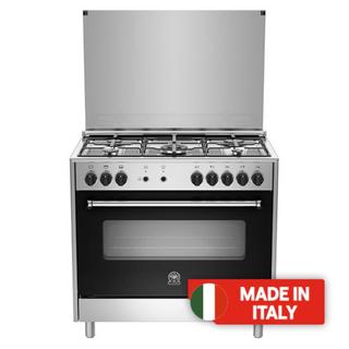 Buy Lagermania 5 burners gas cooker, 90x60cm, ams95c31dx - stainless steel in Kuwait