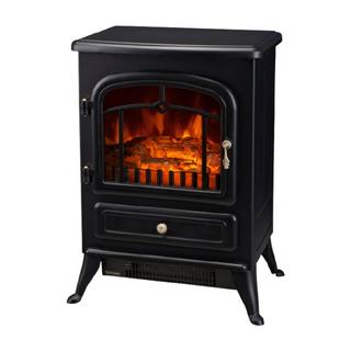 Buy Wansa 1850w fireplace electric heater, nd-180m - black cast iron in Kuwait