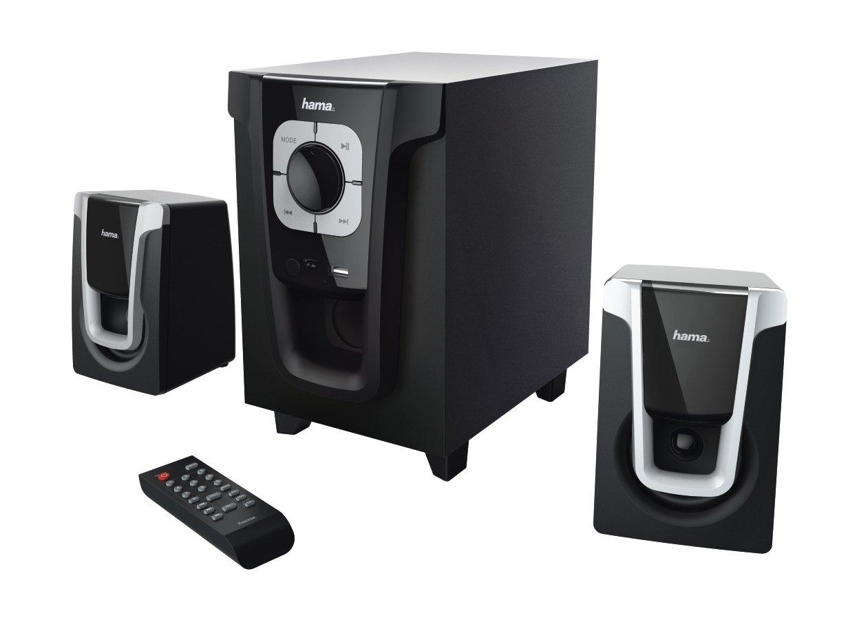 Hama PR-2120 2.1 Bluetooth Speaker System - Black Silver