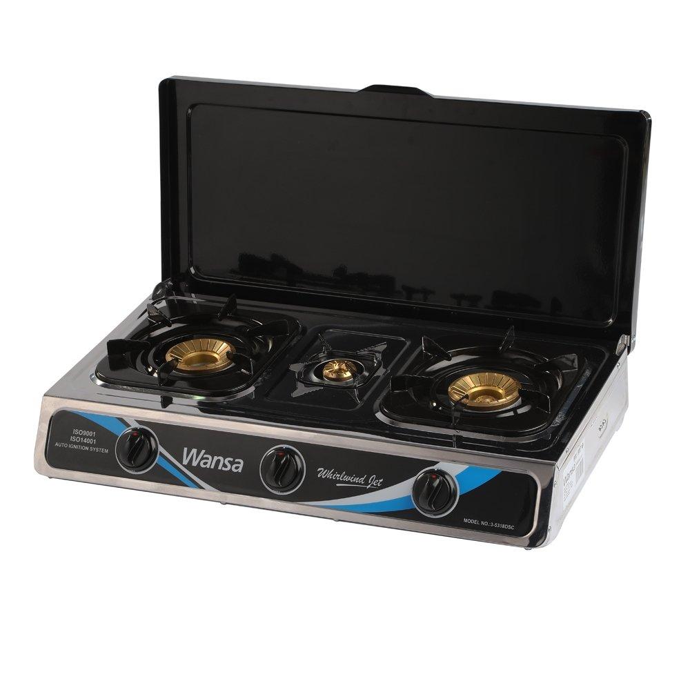 موقد غاز ونسا ٣ شعلات - ستانليس ستيل - (3-5318DSC)