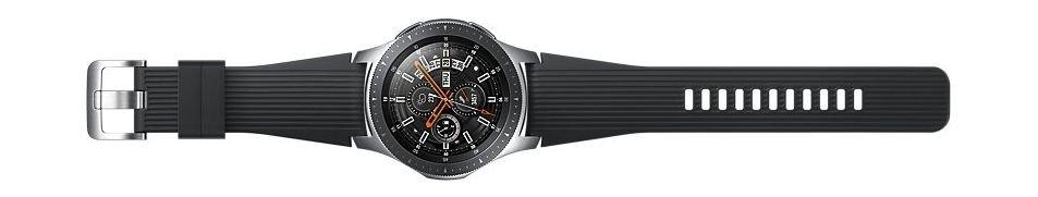 ساعة سامسونج جالكسي بحجم ٤٦ ملم - أسود / فضي