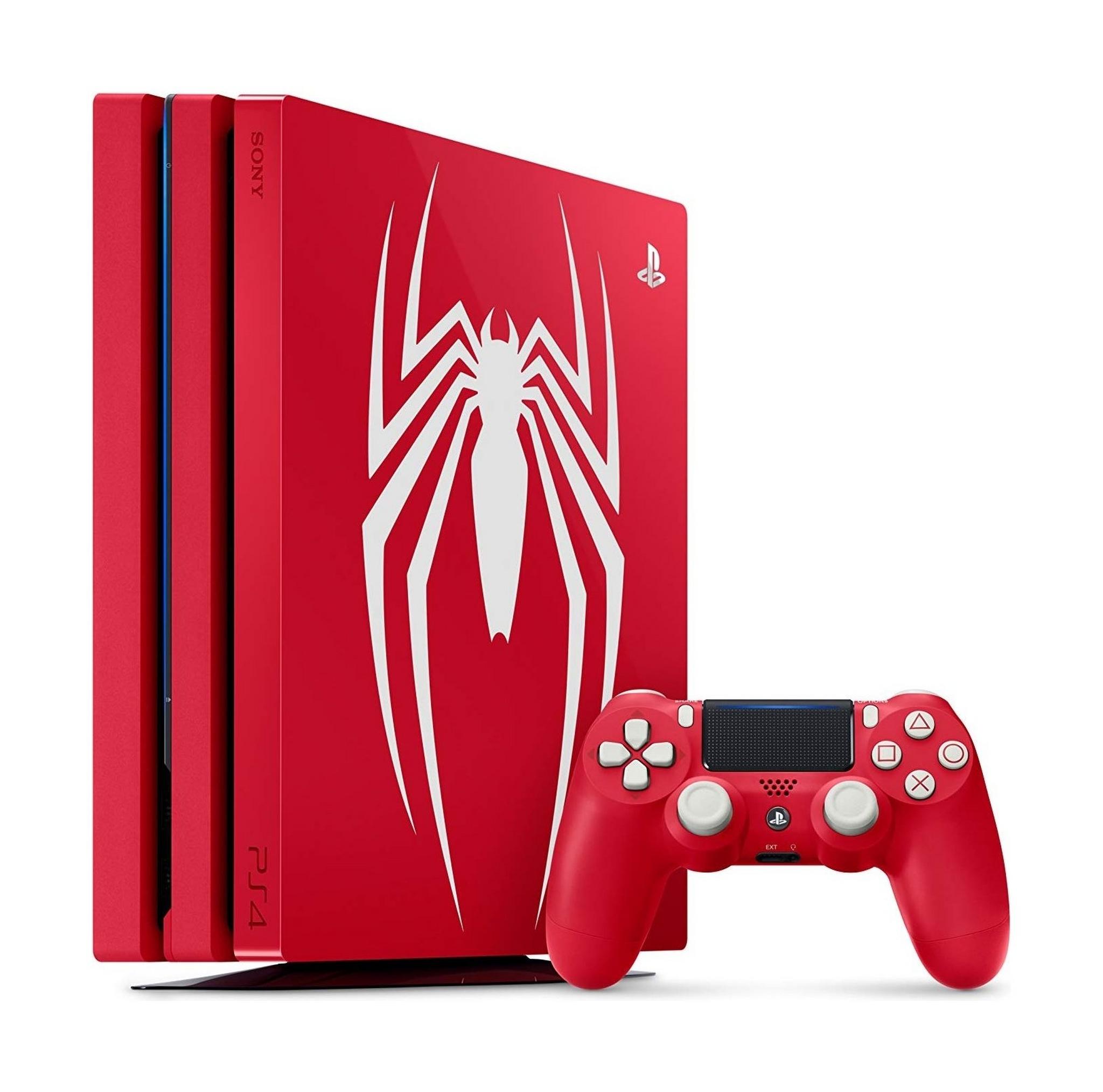 Spider Man 1TB PS4 PRO Special Edition Console - Red + Marvel Spider Man Game