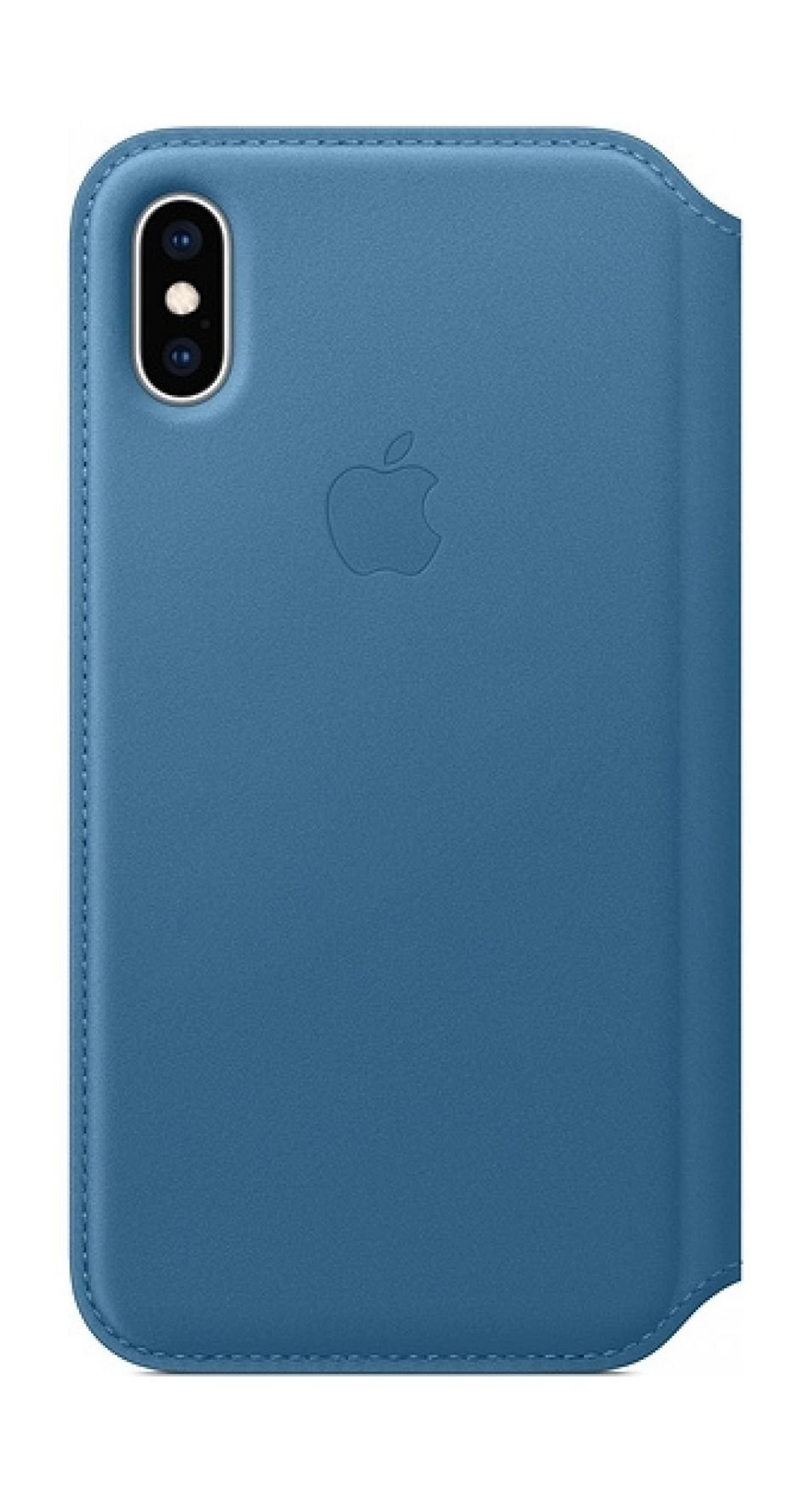 Apple Folio Case For iPhone XS (MRX02ZM/A) - Blue