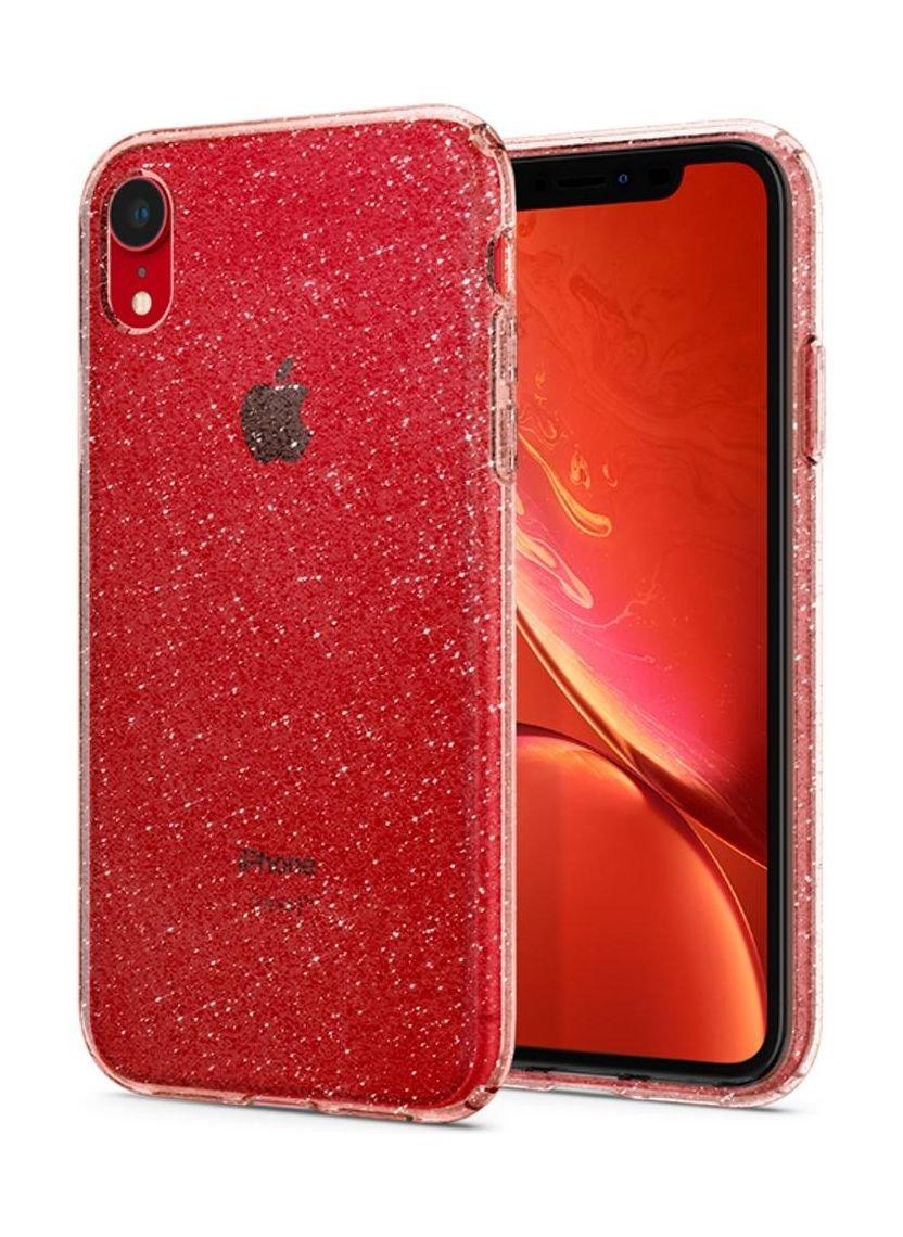 غطاء الحماية سبيجين جليتر الكريستال السائل لهاتف آيفون إكس آر (064CS24868) - وردي شفاف