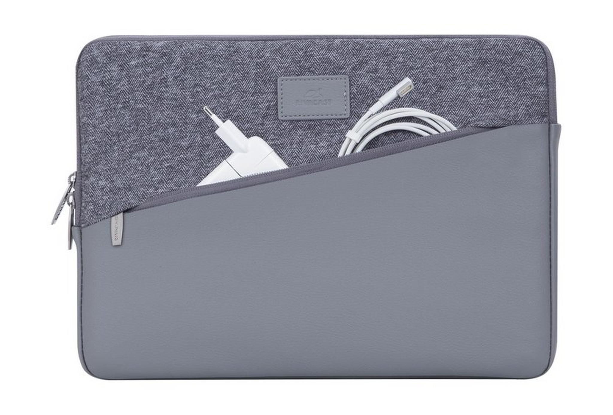 حقيبة حماية ماك بوك و الآيباد بحجم ١٣,٣ بوصة من ريفاكيس (7903) - رمادي