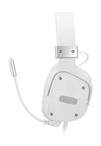 EQ Sades Snowwolf Gaming Headset SA-722S - White