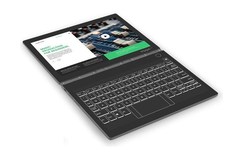 لابتوب لينوفو اللوحي المتحول يوجا بوك سي٩٣٠ - كور آي٥ - رام ٤ جيجابايت - ٢٥٦ جيجابايت إس إس دي - شاشة تعمل باللمس ١٠ بوصة - رمادي