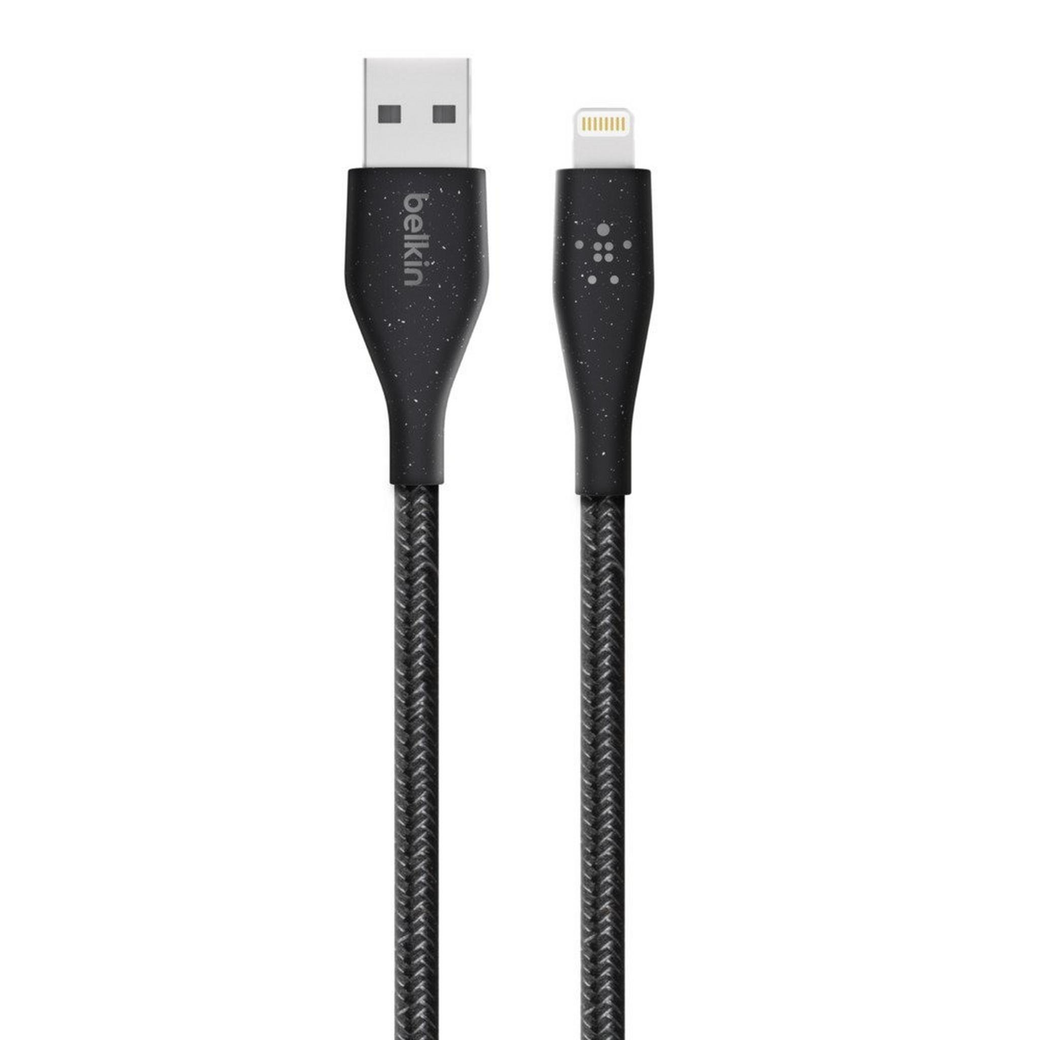 Belkin DuraTek Plus Lightning to USB-A Cable (F8J236bt04) - Black