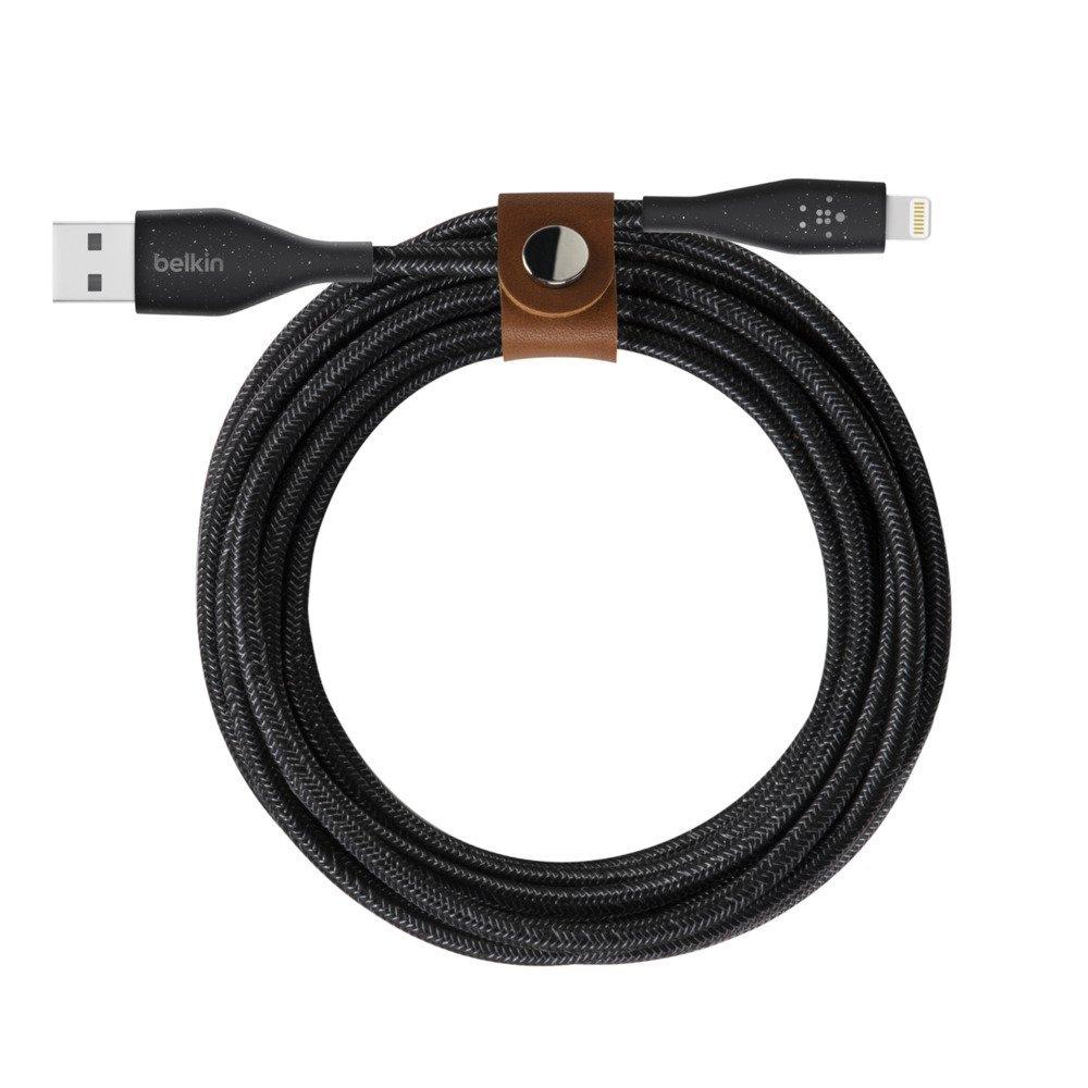 Belkin DuraTek Plus Lightning to USB-A Cable (F8J236bt04) - Black