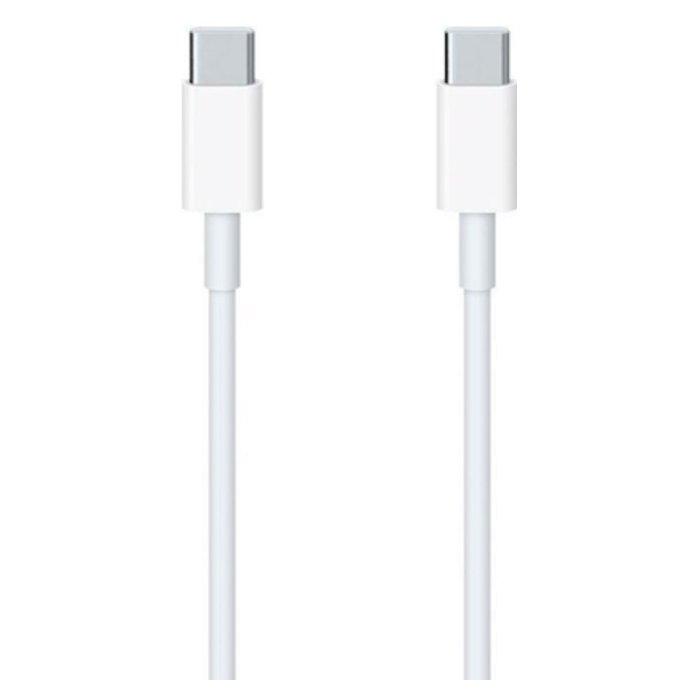 كابل شحن يو إس بي من نوع - سي من أبل - ١ متر - أبيض (MUF72ZM/A)