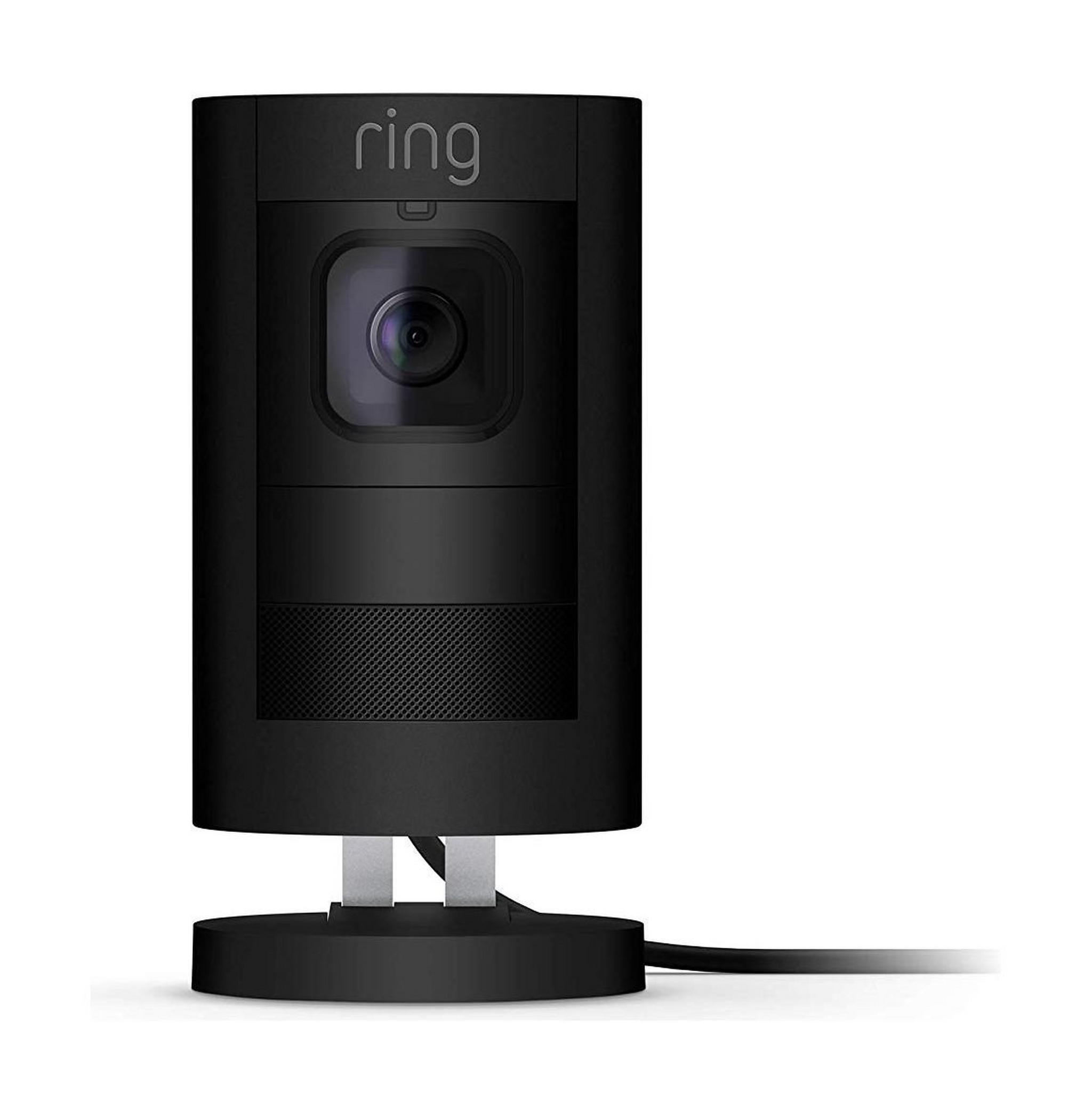 Ring Stick-Up Smart Home Security Camera Wired - Black