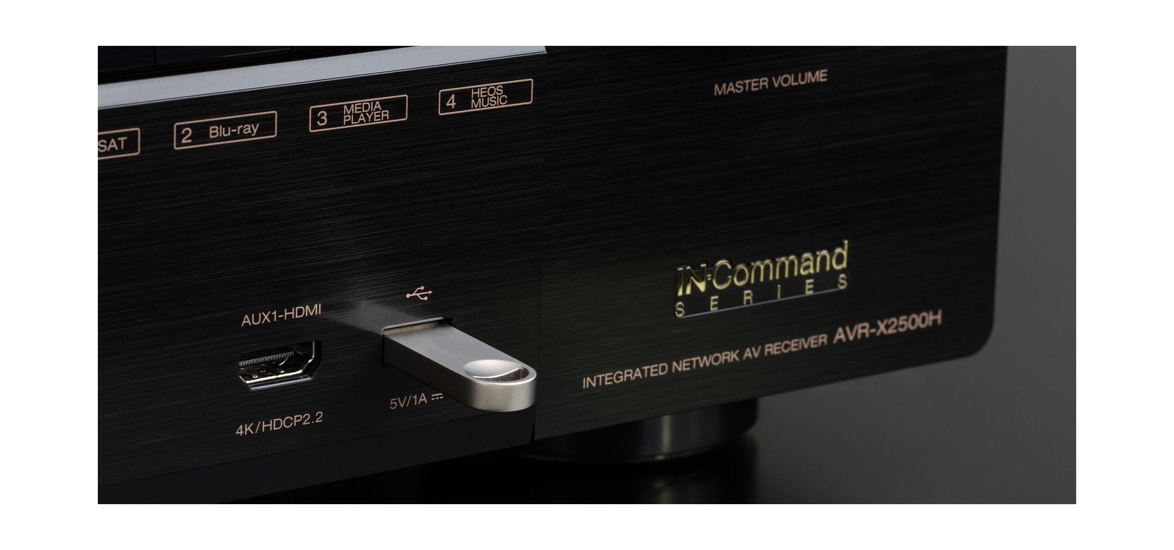 Denon 7.2 Channel 95W 4K Audio Video Receiver - AVRX2500