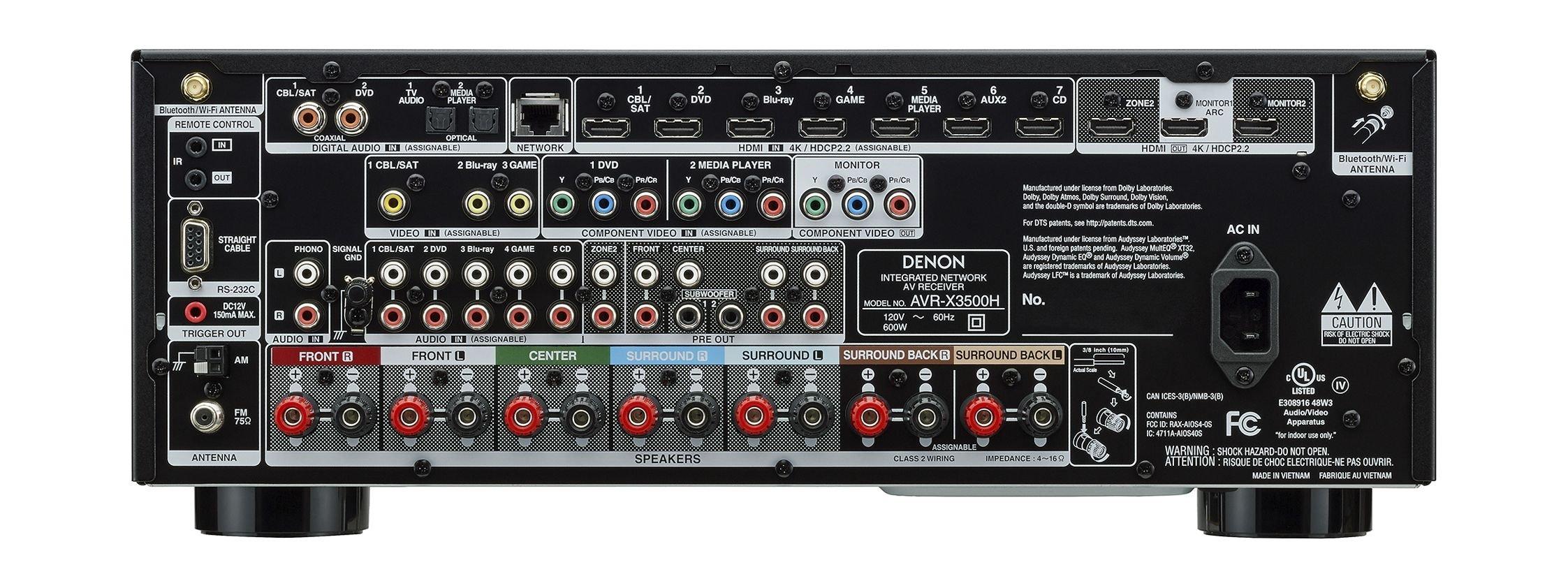 Denon 7.2 Channel 4K Audio Video Receiver AVRX3500 Price in Kuwait
