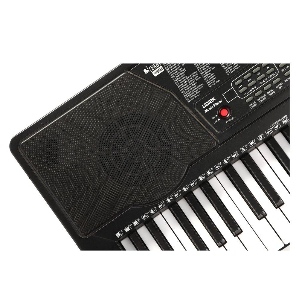 لوحة مفاتيح الموسيقية 61 مفتاحًا من ونسا، KL-91M - أسود