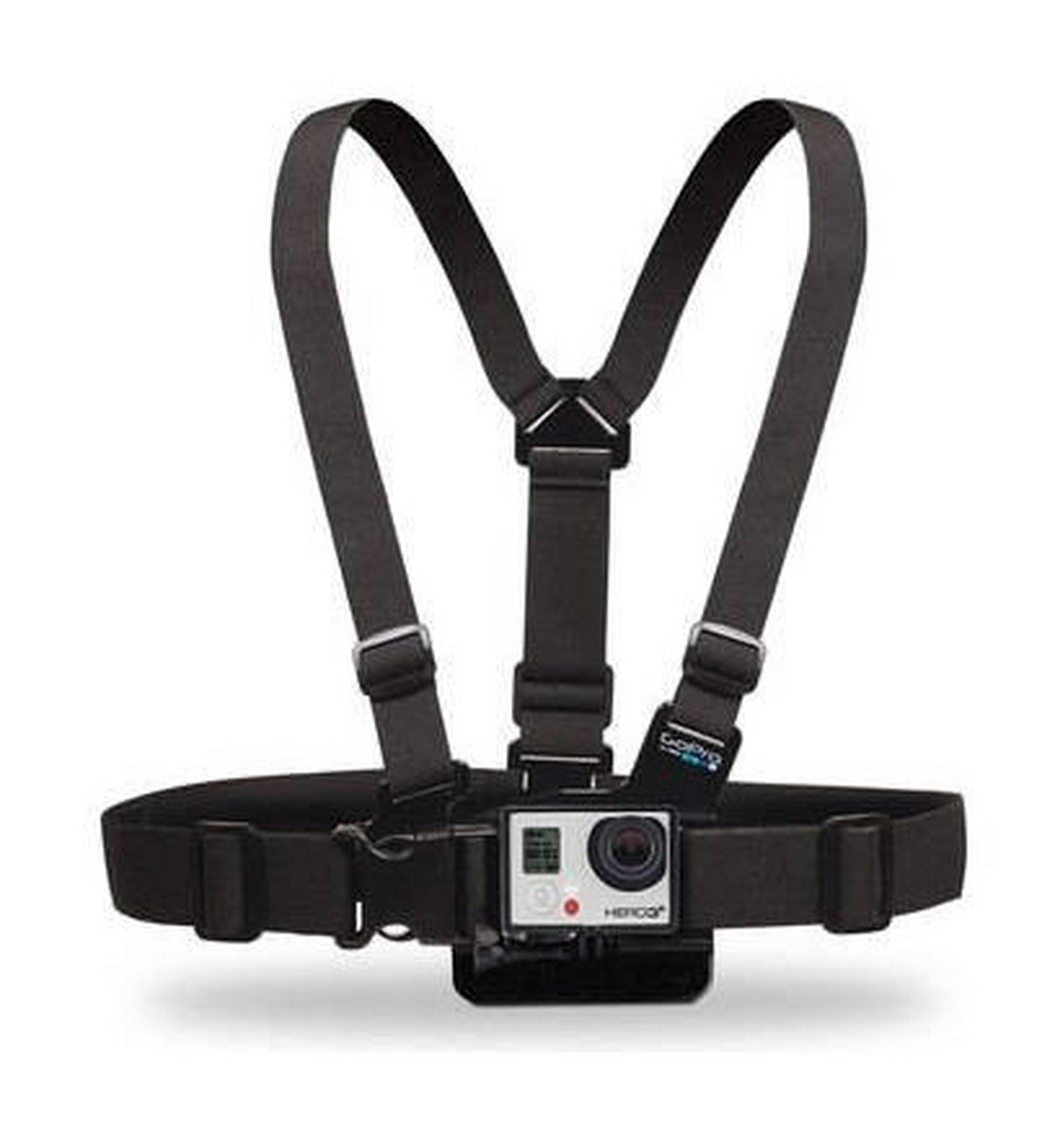 GoPro Hero 6 4K Ultra HD Camera + Chest Harness Mount + Floating Hand Grip Mount