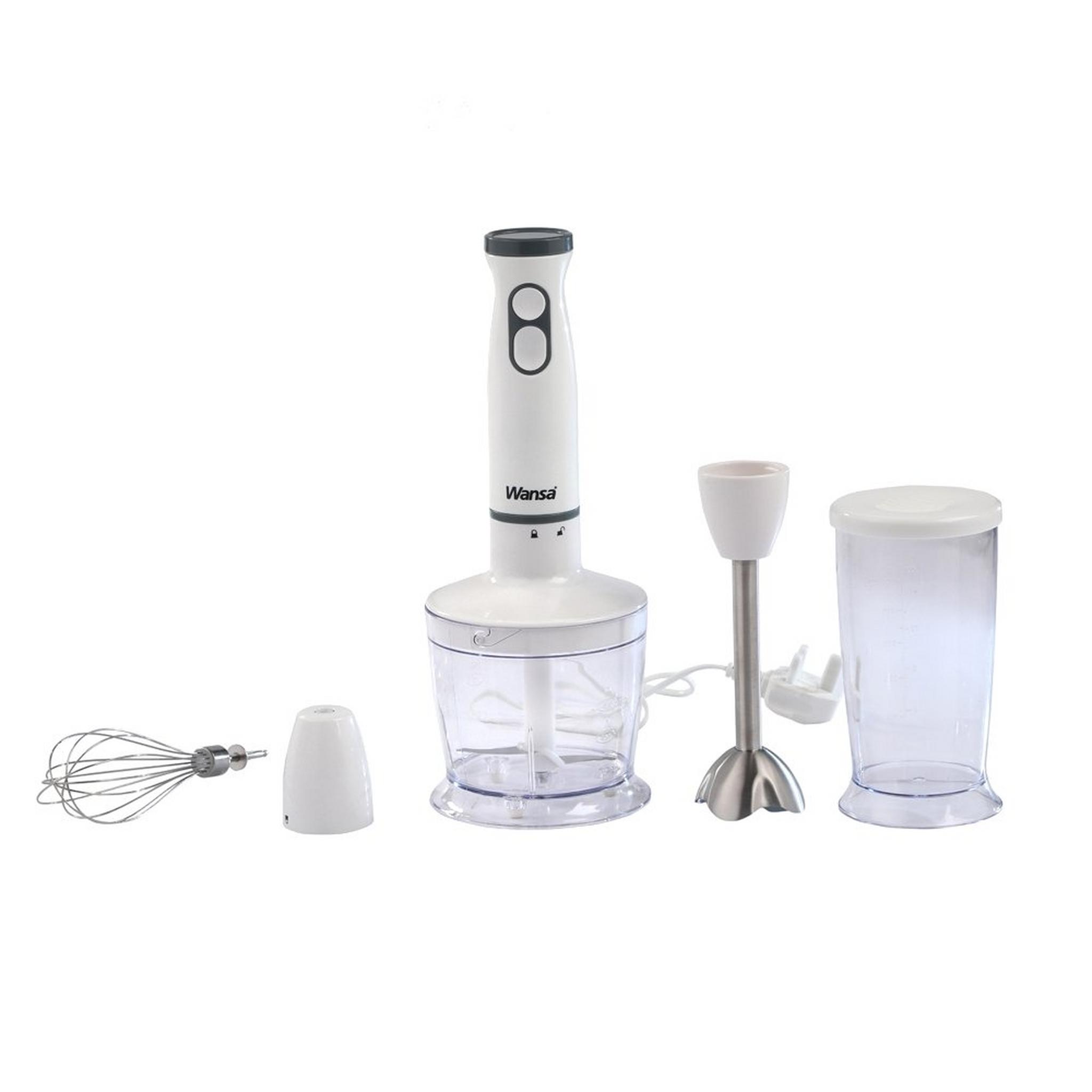 Wansa Hand Blender with Chopper and Whisk- 500W (LW-3378G1)