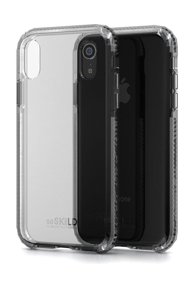 Soskild iPhone XR Defend Heavy Impact Case - Black & Tempered Glass Sp