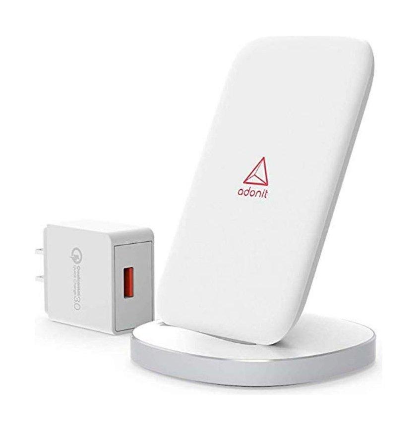 Adonit Convenient Qi Fast Wireless Charging Stand - White
