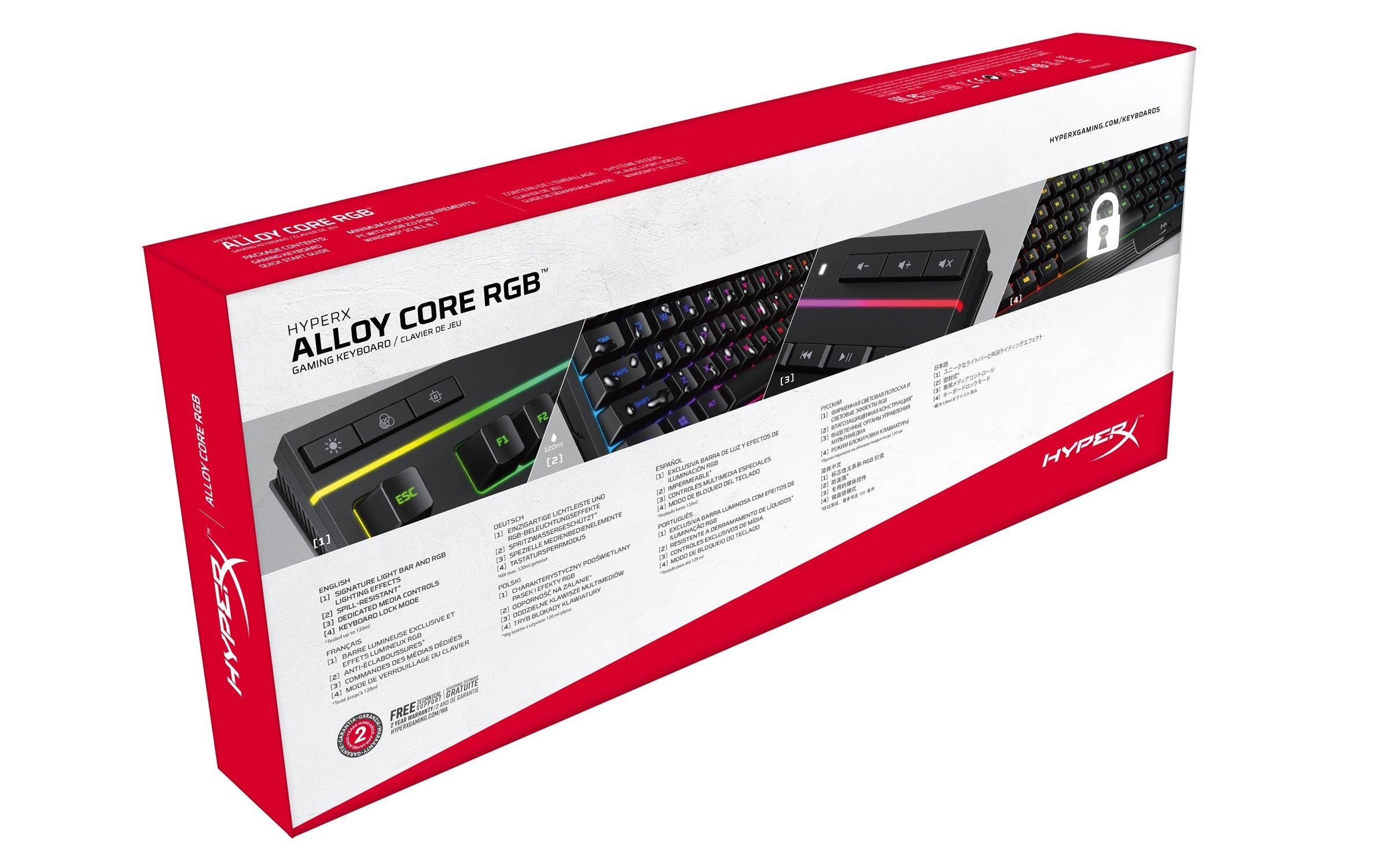 HyperX Alloy Core RGB Gaming Keyboard - Black