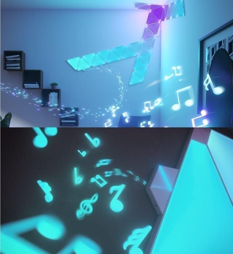 مجموعة لوحات إيقاع الإضاءة سمارتر من نانوليف - ٩ حزم