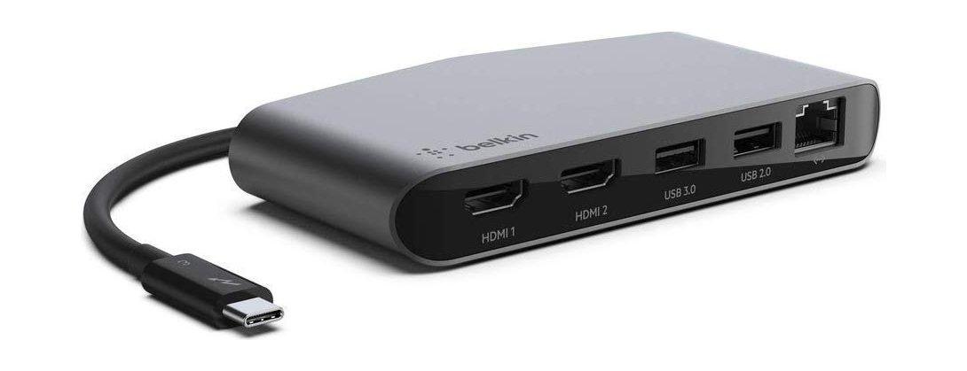 Belkin Thunderbolt 3 Adapter and Power Inverter - Black