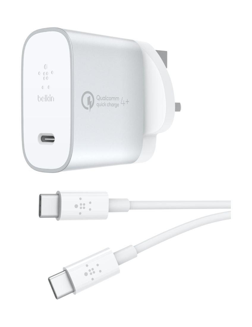 Belkin Boost Charge USB-C Home Charger + Cable with Quick Charge 4+
