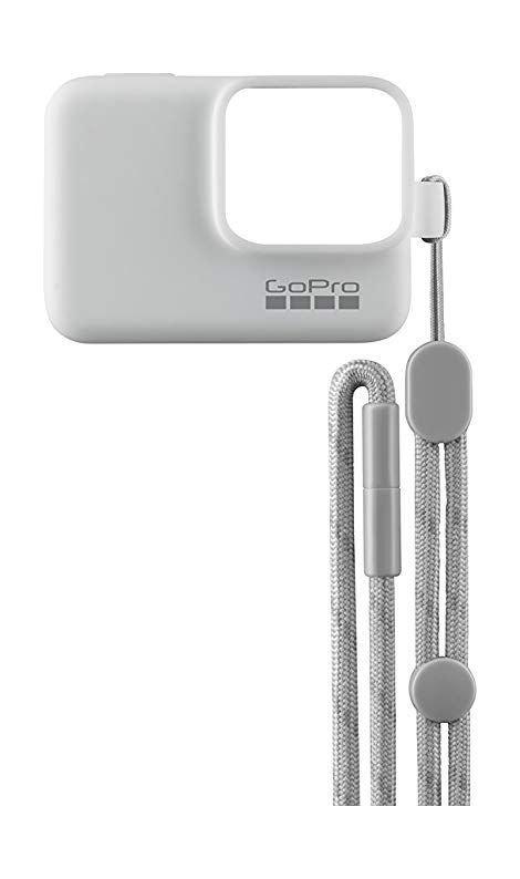 حافظة جو برو + رباط عنق قصير - أبيض