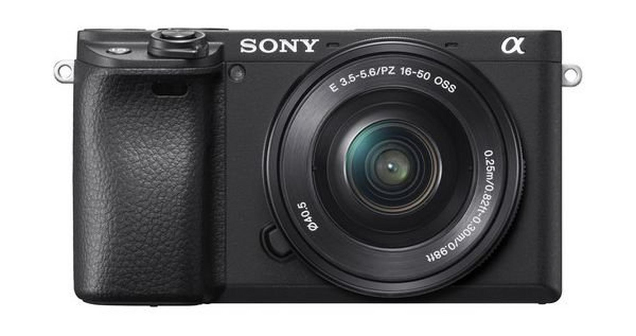 كاميرا سوني A6400 بدقة ٢٤,٢ ميجابكسل بدون مرآة وعدسة ١٦ - ٥٠ ملم