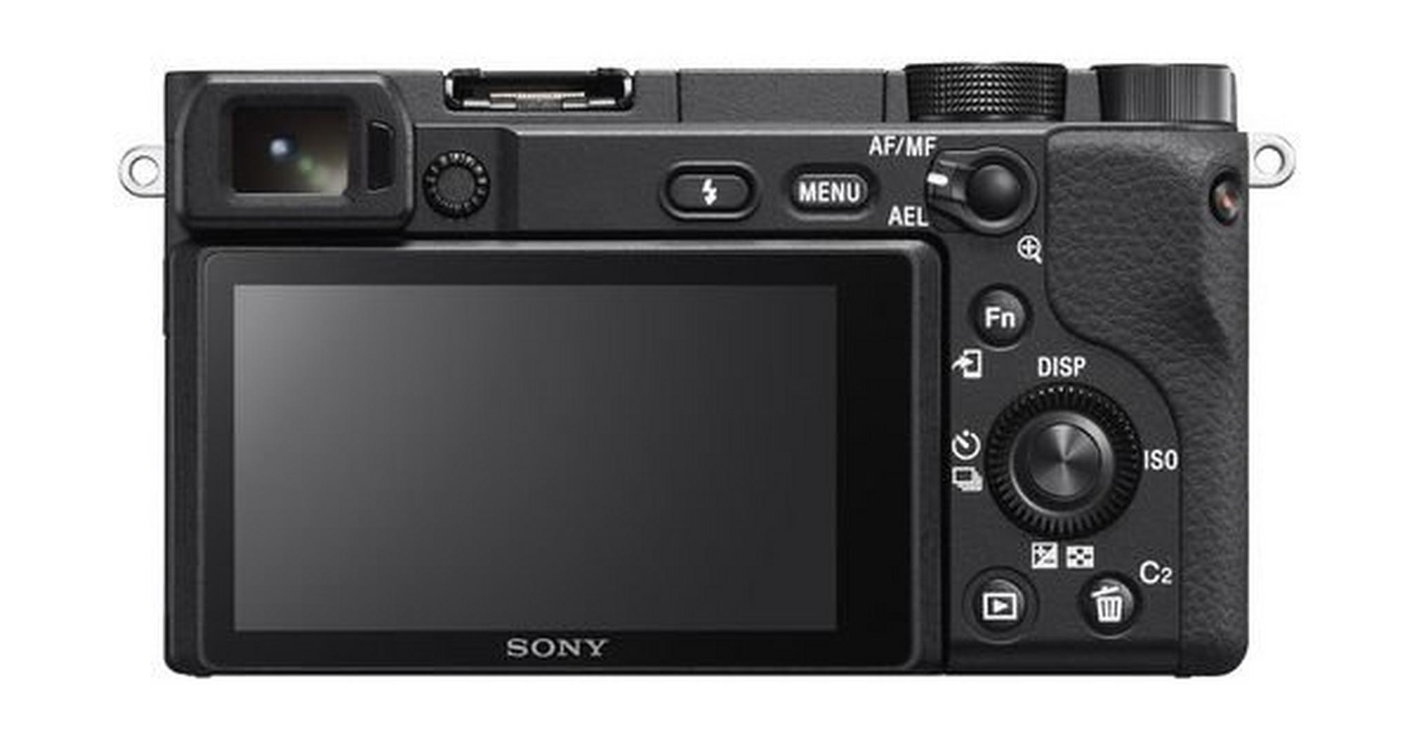كاميرا سوني A6400 بدقة ٢٤,٢ ميجابكسل بدون مرآة وعدسة ١٦ - ٥٠ ملم