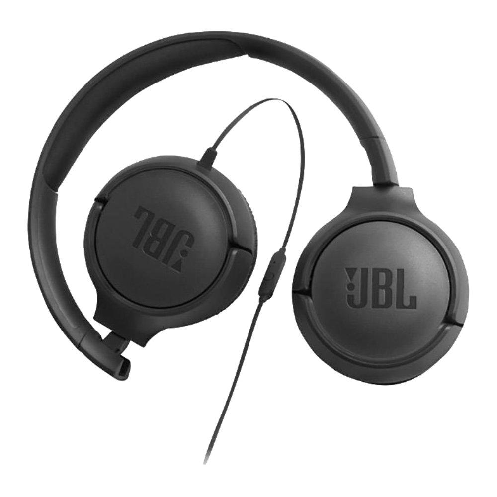 JBL Tune 500BT Wired On-Ear Headphones - Black