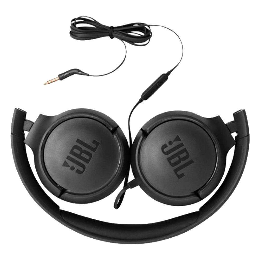 JBL Tune 500BT Wired On-Ear Headphones - Black