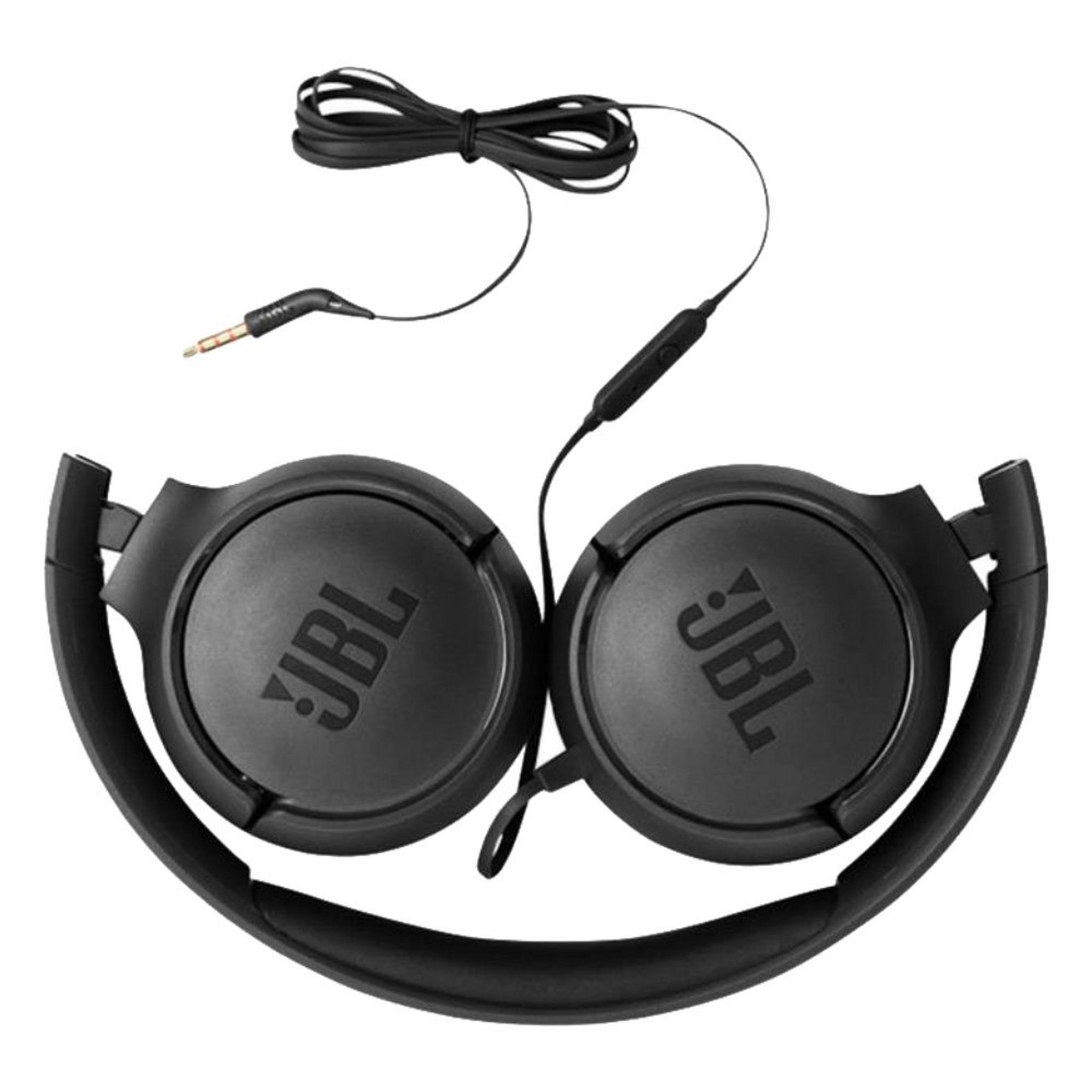 JBL Tune 500BT Wired On-Ear Headphones - Black