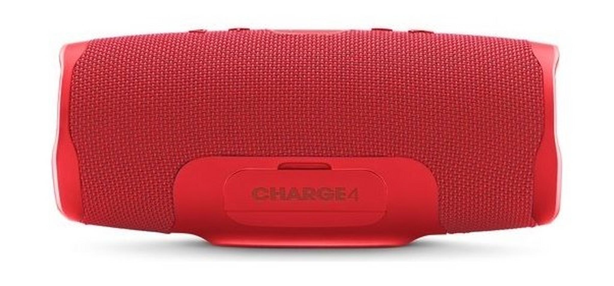 JBL Charge 4 Waterproof Portable Bluetooth Speaker - Red