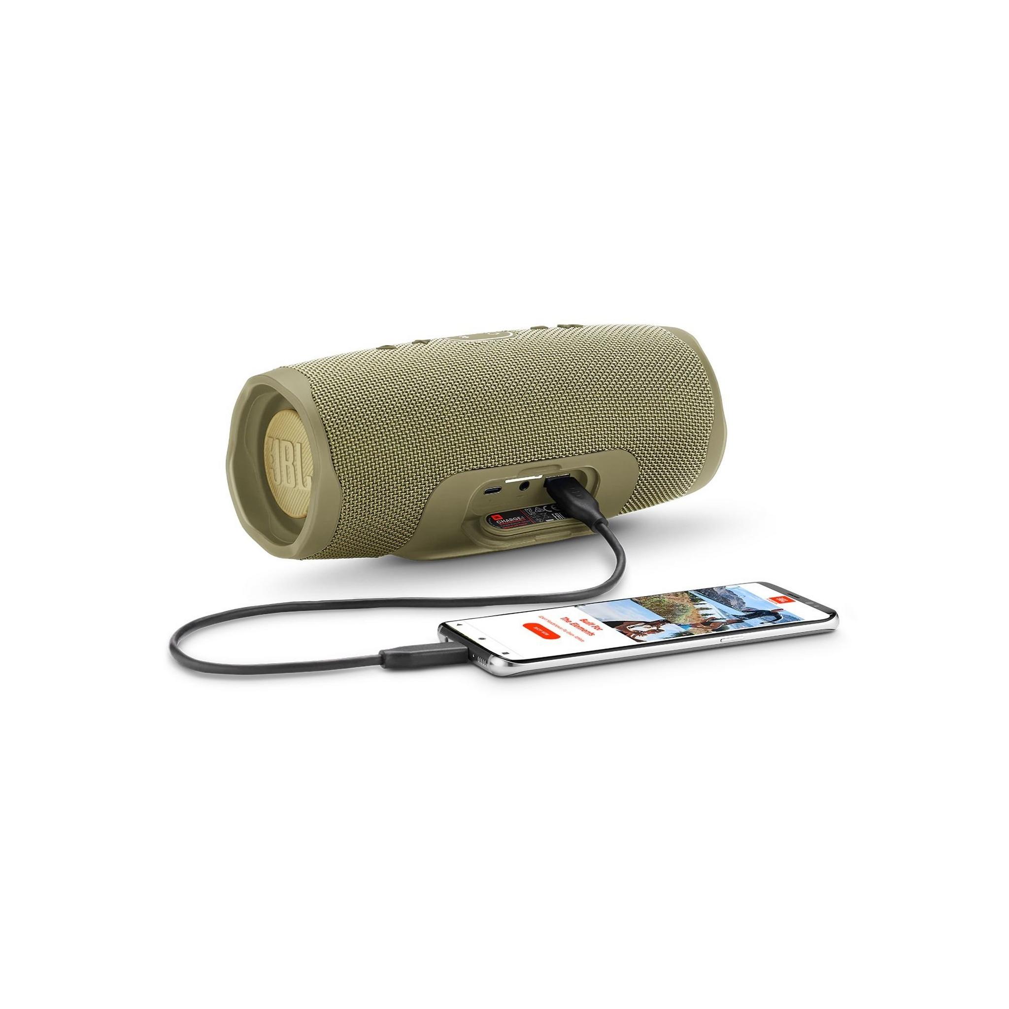 JBL Charge 4 Waterproof Portable Bluetooth Speaker - Sand
